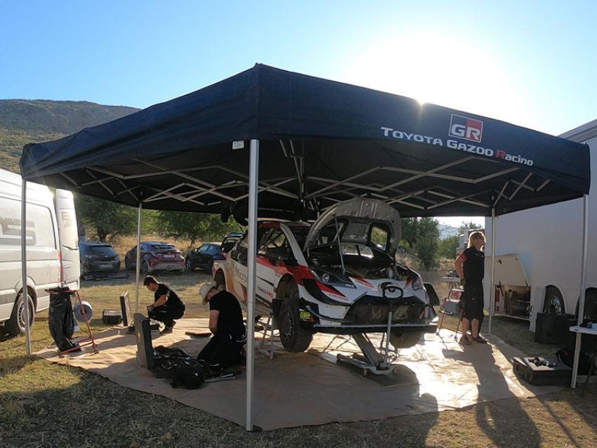 Toyota Gazoo Racing WRC τεστ σε Aκροπολικά χώματα